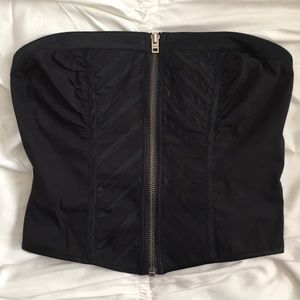 Bebe Mini Black Strapless Top